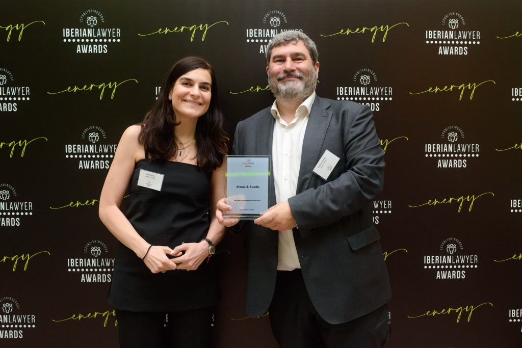 Araoz & Rueda awarded: 'BEST PRACTICE RENEWABLE TRANSACTION' - Spain 2023