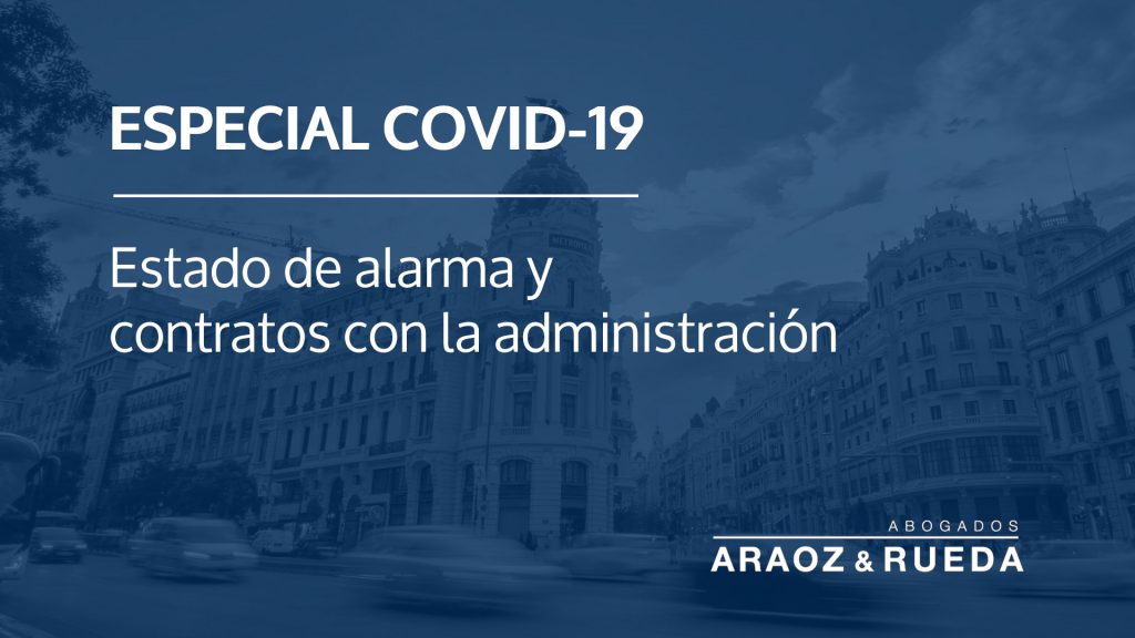 Estado de alarma y contratos con la Administración