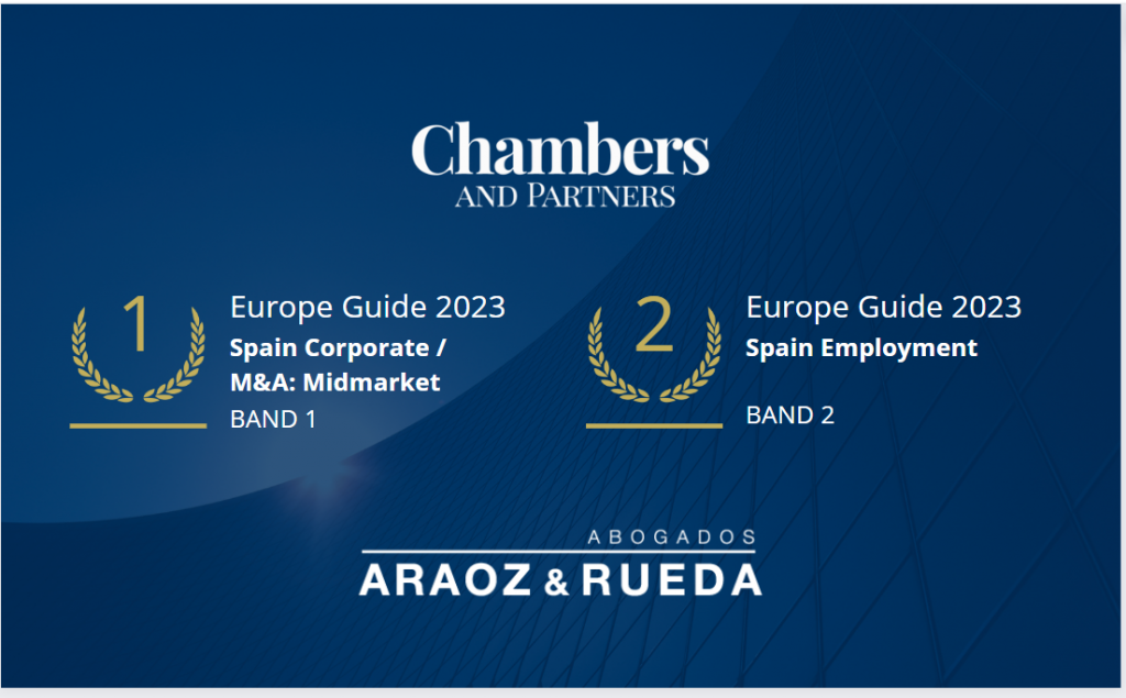 Araoz & Rueda, recommended firm in Chambers Europe 2023