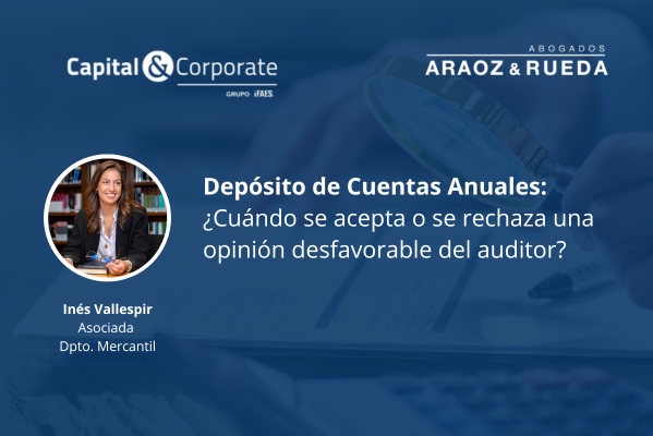 ¿Cuál es el criterio del registro mercantil a la hora de aceptar el depósito de cuentas anuales de una sociedad cuando el informe de auditoría contiene una opinión denegada o desfavorable del auditor?