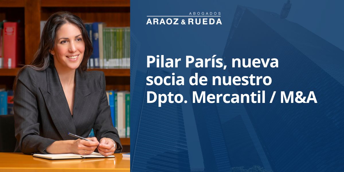 Pilar París se incorpora como nueva socia a nuestro departamento Mercantil