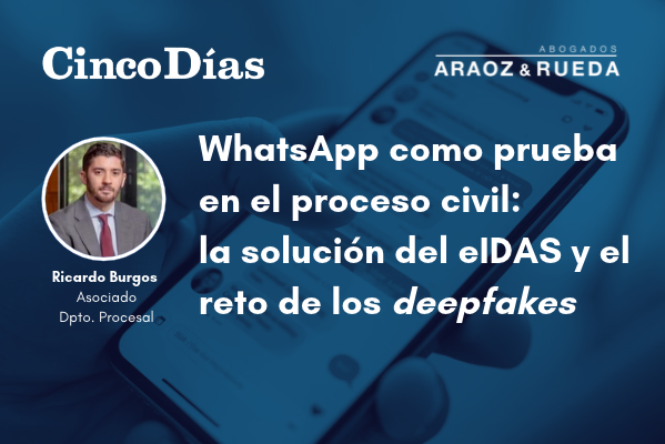 WhatsApp como prueba en el proceso civil